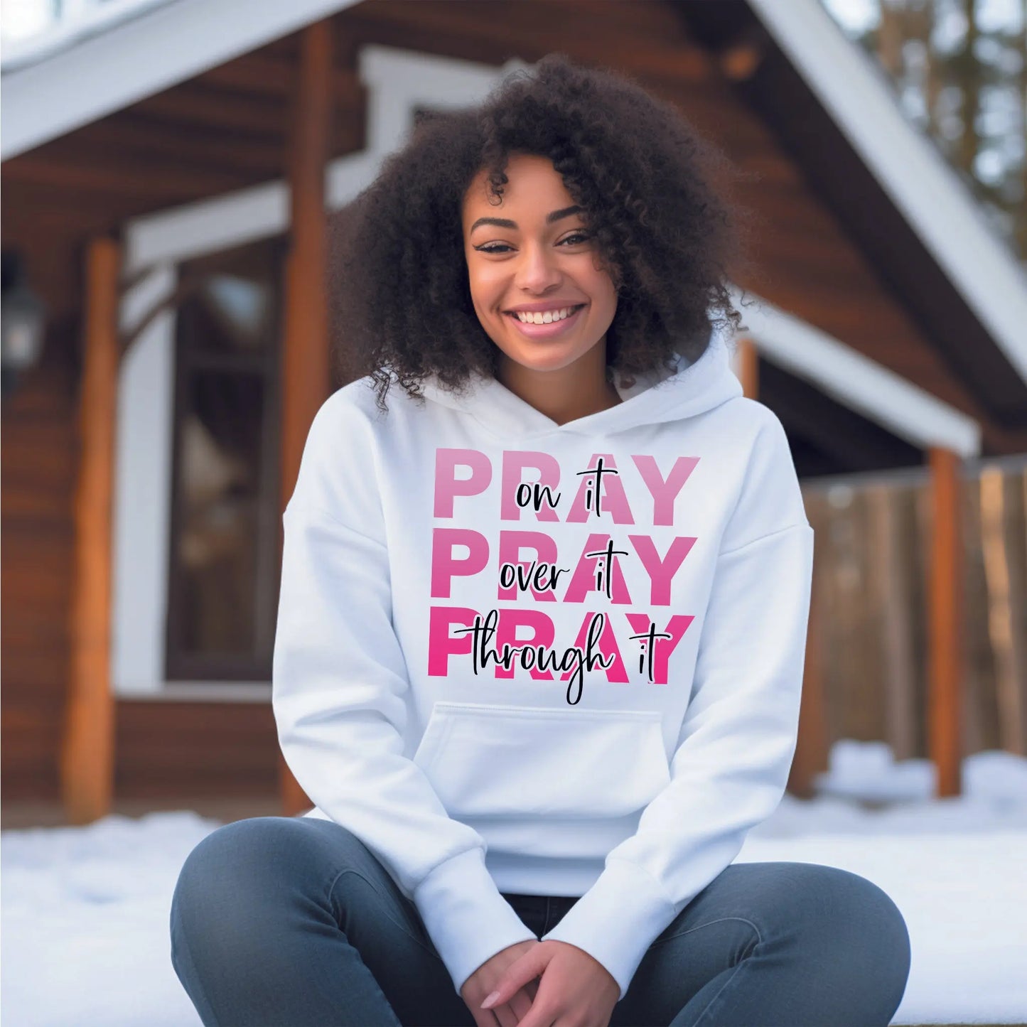 Transfer Sheet Only- Prayer 3times-Pink Ombre Designs by Dre