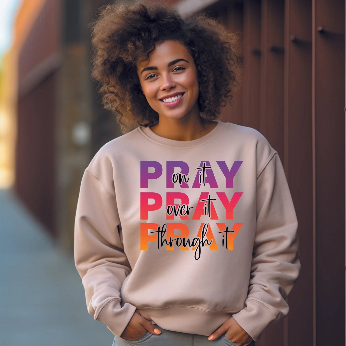Transfer Sheet Only- Prayer 3times-Multicolor Ombre Designs by Dre