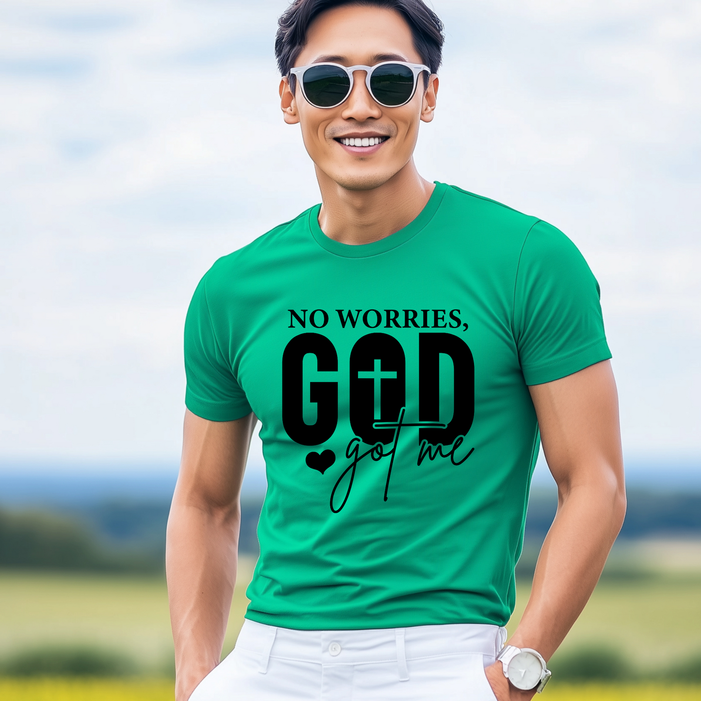 No Worries- T-shirt. Printed on Gildan shirt. 7-14 days shipping