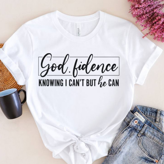 Screen print T-shirt - God-Fidence
