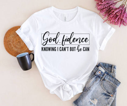 Screen print T-shirt - God-Fidence