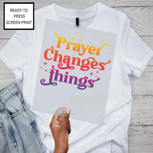 Transfer Sheet Only- Prayer Changes Things 1 Designs by Dre