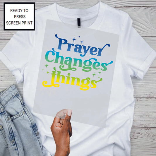 Transfer Sheet Only- Prayer Changes Things 2 Designs by Dre